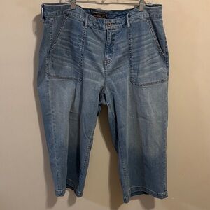 Torrid crop high rise wide leg jeans size 22